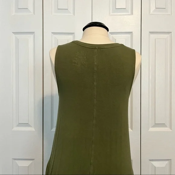 Time and Tru Olive sleeveless dress, 8-10 Medium - Picture 4 of 9